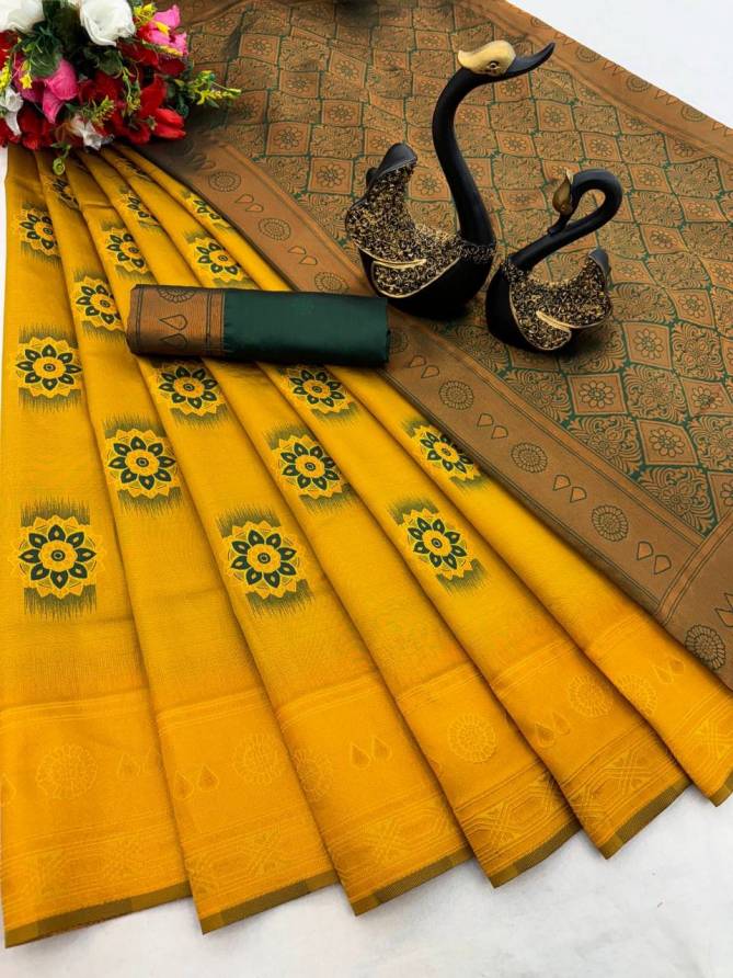 SF 673 By Shubh Tissue Kanchi Designer Sarees Wholesale Market In Surat